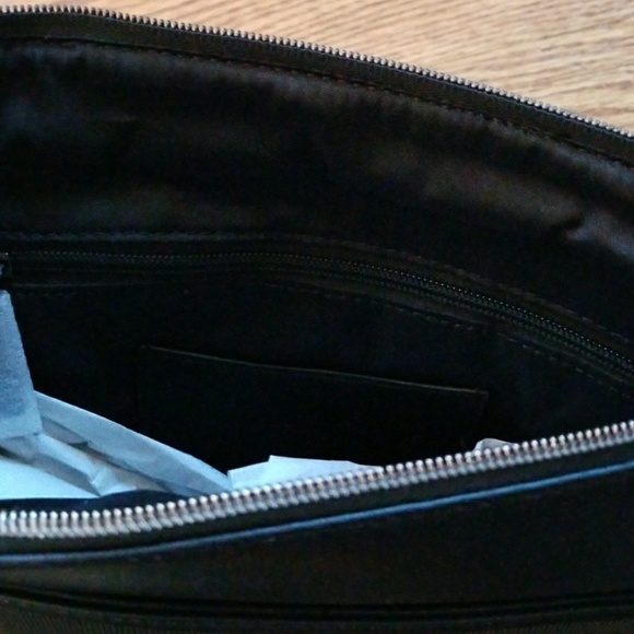 Calvin Klein Black Mens Faux Leather Crossbody Bag - Picture 8 of 8